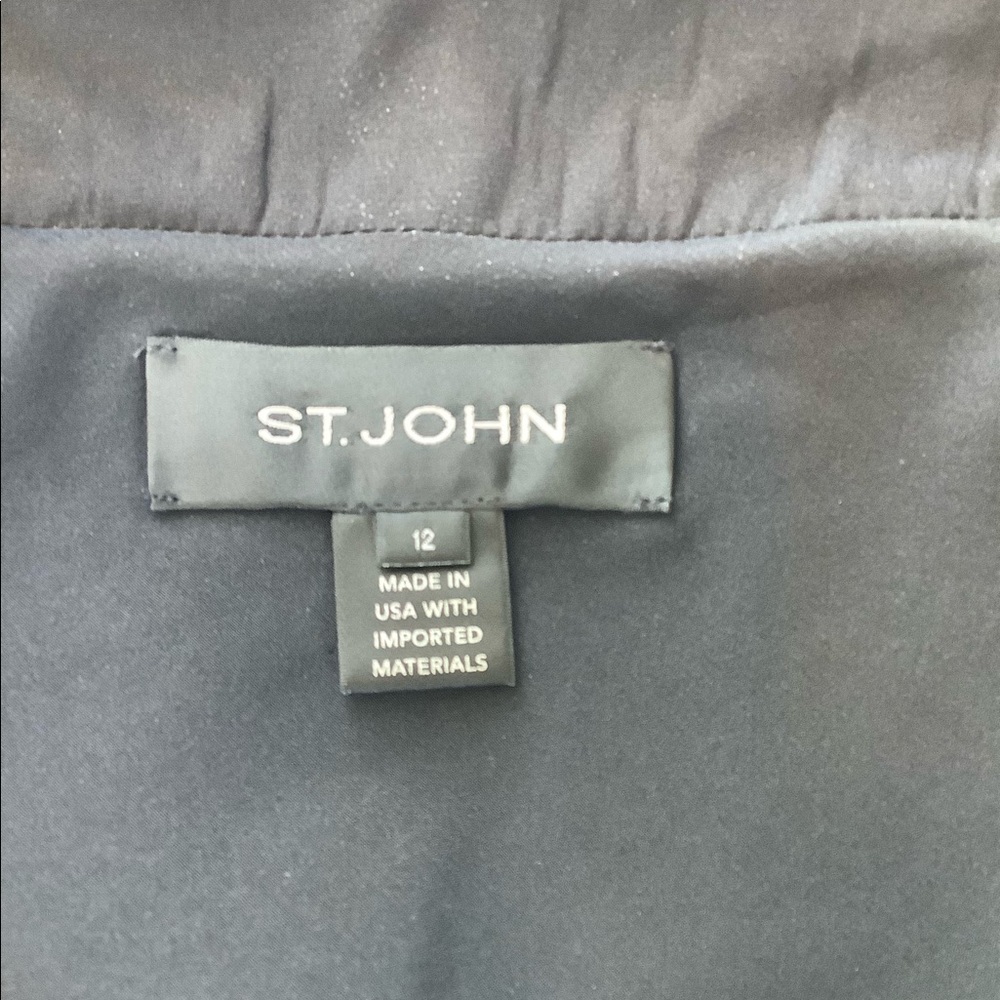 St John Jacket. Red Tweed Knit Wool Blend. Size 12. NWOT. - Picture 5 of 6